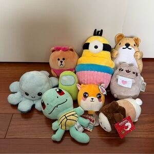 assorted stuffed animals